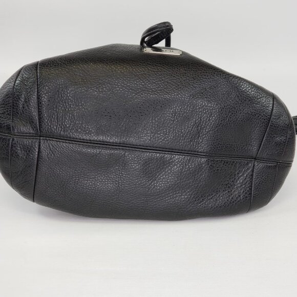 Coach AVERY Black Pebble Leather HOBO Drawstring Shoulder Bag Purse Style 27003 - Picture 7 of 15